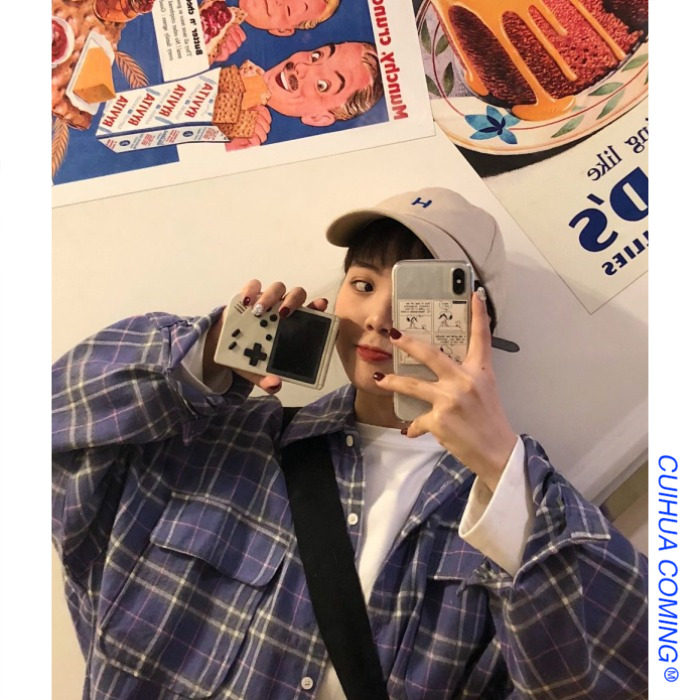 秋装长袖衬衣女仙女范韩版宽松学生复古格子衬衫女设计感小众外套|ruв категории Женская одежда, рубашка - от Buy2taobao.com для оказания профессиональной услуги покупки агента Taobao