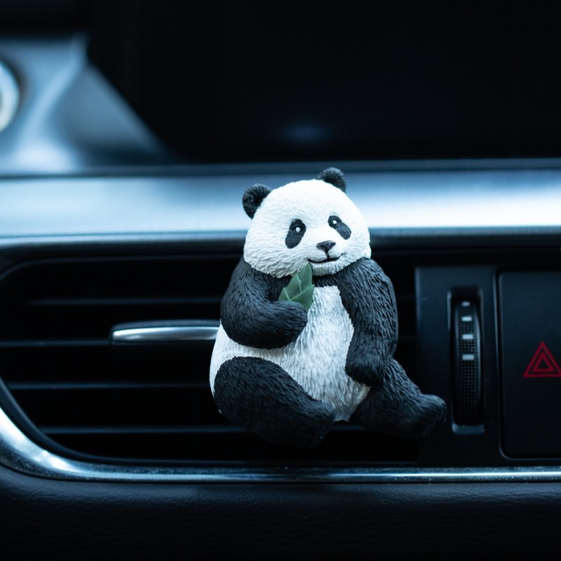 芷馥熊猫汽车空调出风口车载香薰内饰车内饰品冰箱贴手工伴手礼,家居饰品,香薰蜡烛,淘宝优惠券,粉丝福利购,淘宝优惠卷