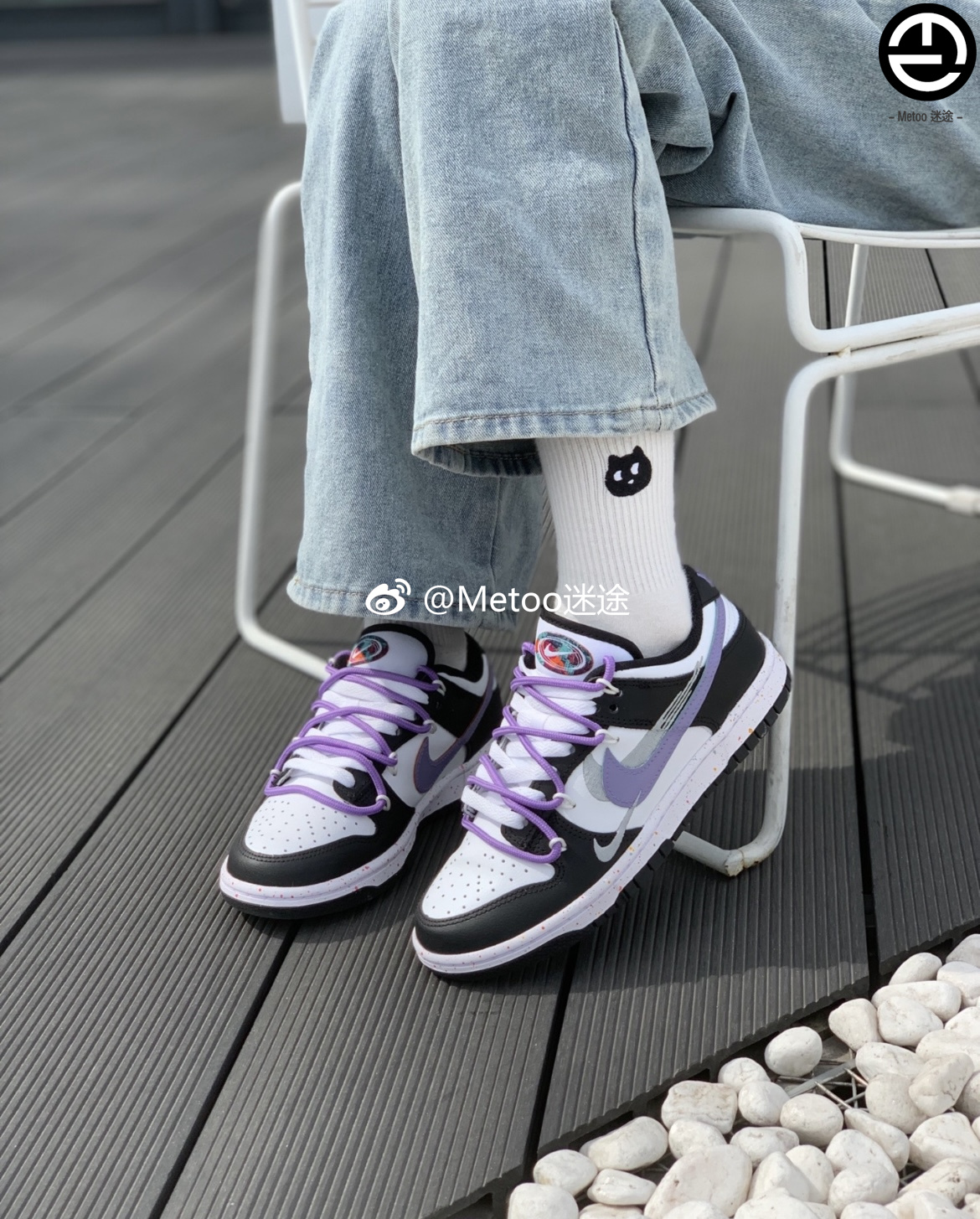定制球鞋 Nike Dunk Low  黑加仑 三钩 泼墨 潮流 复古 低帮 板鞋
