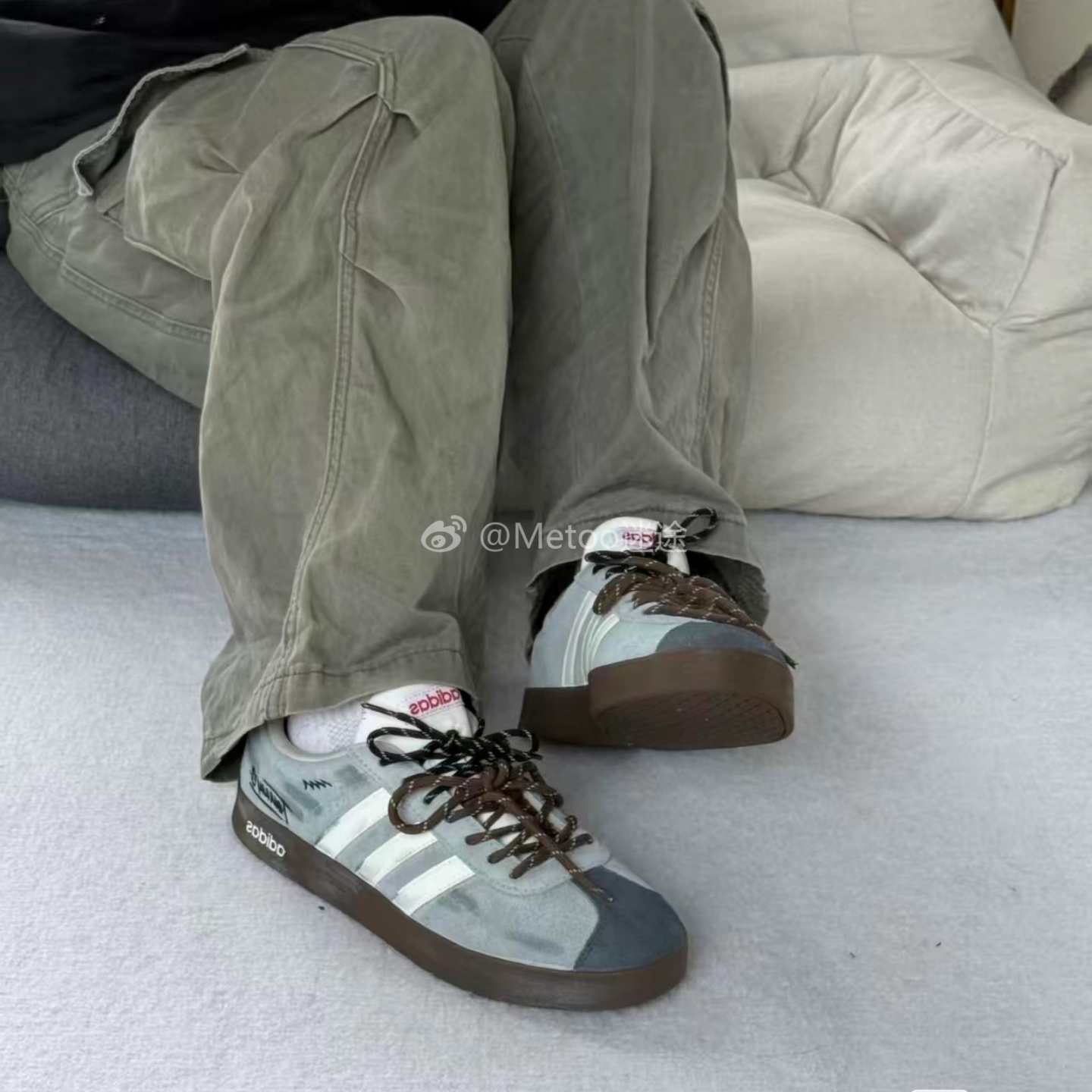 迷途定制球鞋 adidas VL COURT 2.0 “GreyMory”德训鞋 男女同款