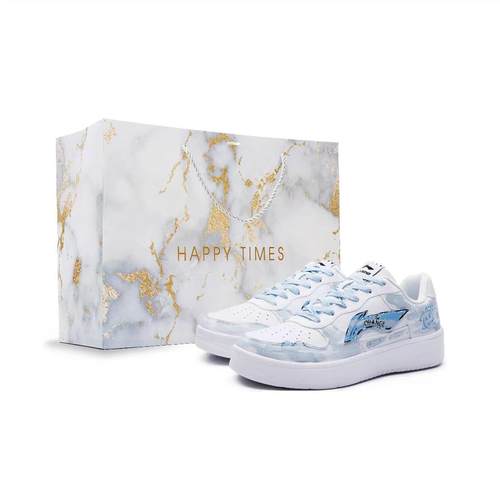 LiNing夏日风清新学院风板鞋