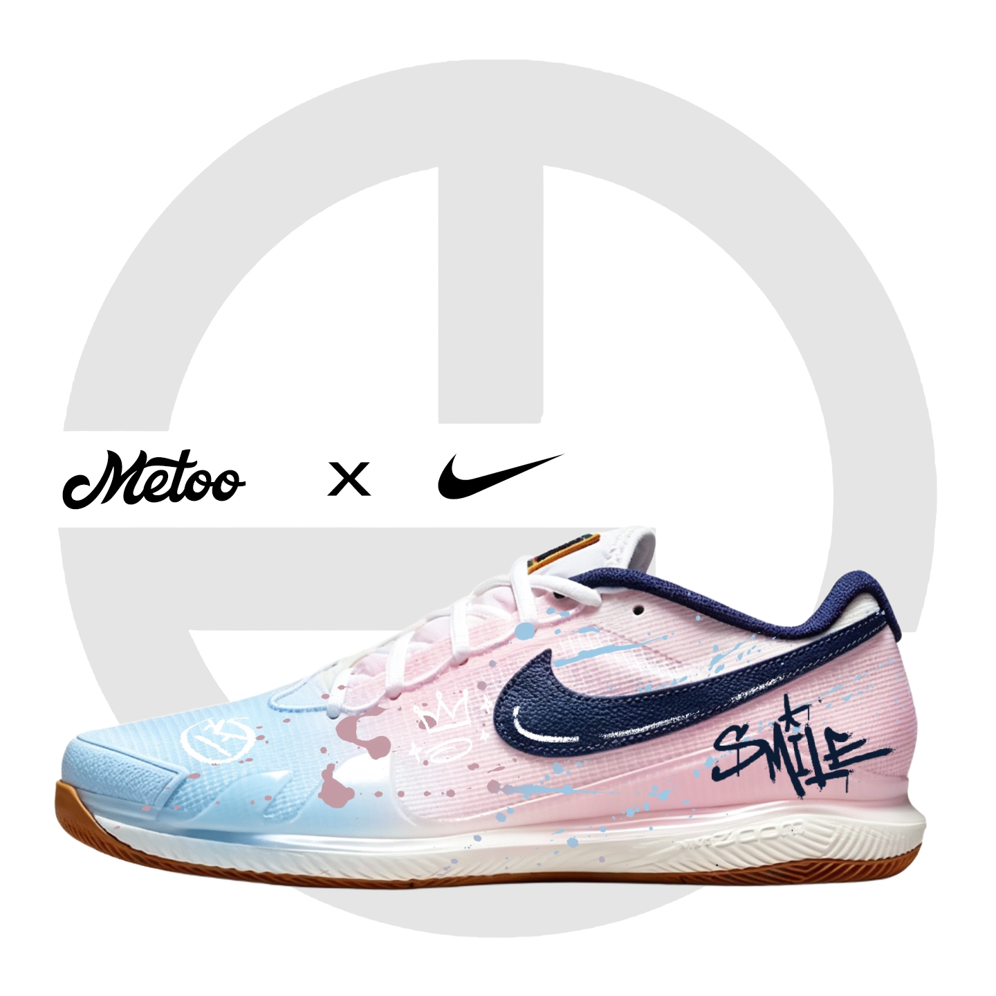 迷途定制球鞋 Nike Air Zoom Vapor Pro 粉漾撞色耐磨防滑网球鞋