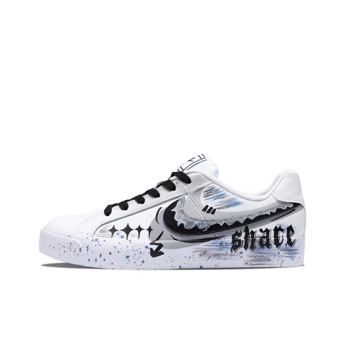 【定制球鞋】Nike Court Royale 暗夜秘语 哥特 暗黑 神秘 涂鸦