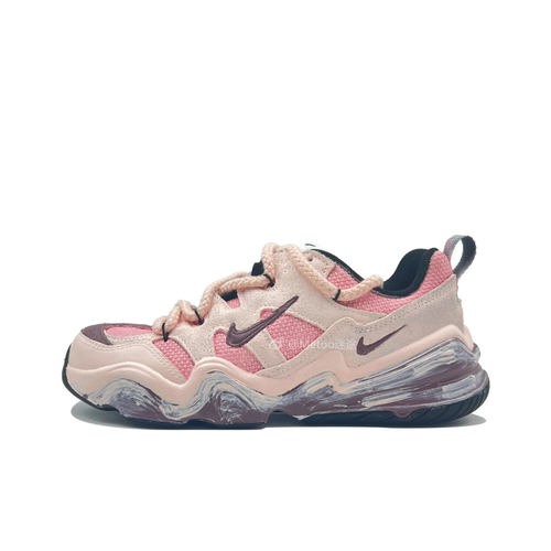迷途定制球鞋 Nike Tech Hera 桃泥浪韵 翻毛皮 低帮 男女同款