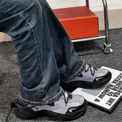 迷途定制球鞋 Nike M2K Tekno 莫凡 紫渊  喷绘 低帮 老爹鞋 女款