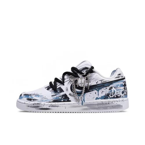 正品定制球鞋 Nike EBERNON 喷绘渐变做旧涂鸦晕染国风复古板鞋