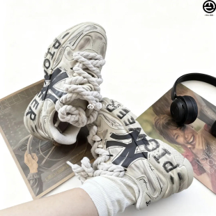 正品定制球鞋 MLB Big Ball Chunky 沙漠风暴做旧厚底增高老爹鞋