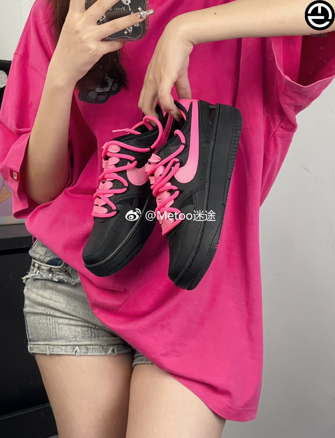 耐克球鞋定制 Nike Gamma Force 粉墨少女浓香秋意小众黑粉板鞋,运动鞋new,运动休闲鞋,淘宝优惠券,粉丝福利购,淘宝优惠卷