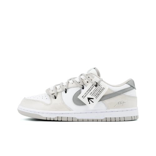 迷途定制球鞋 Nike Dunk Low 云影灰踪梦幻涂鸦白灰解构低帮板鞋