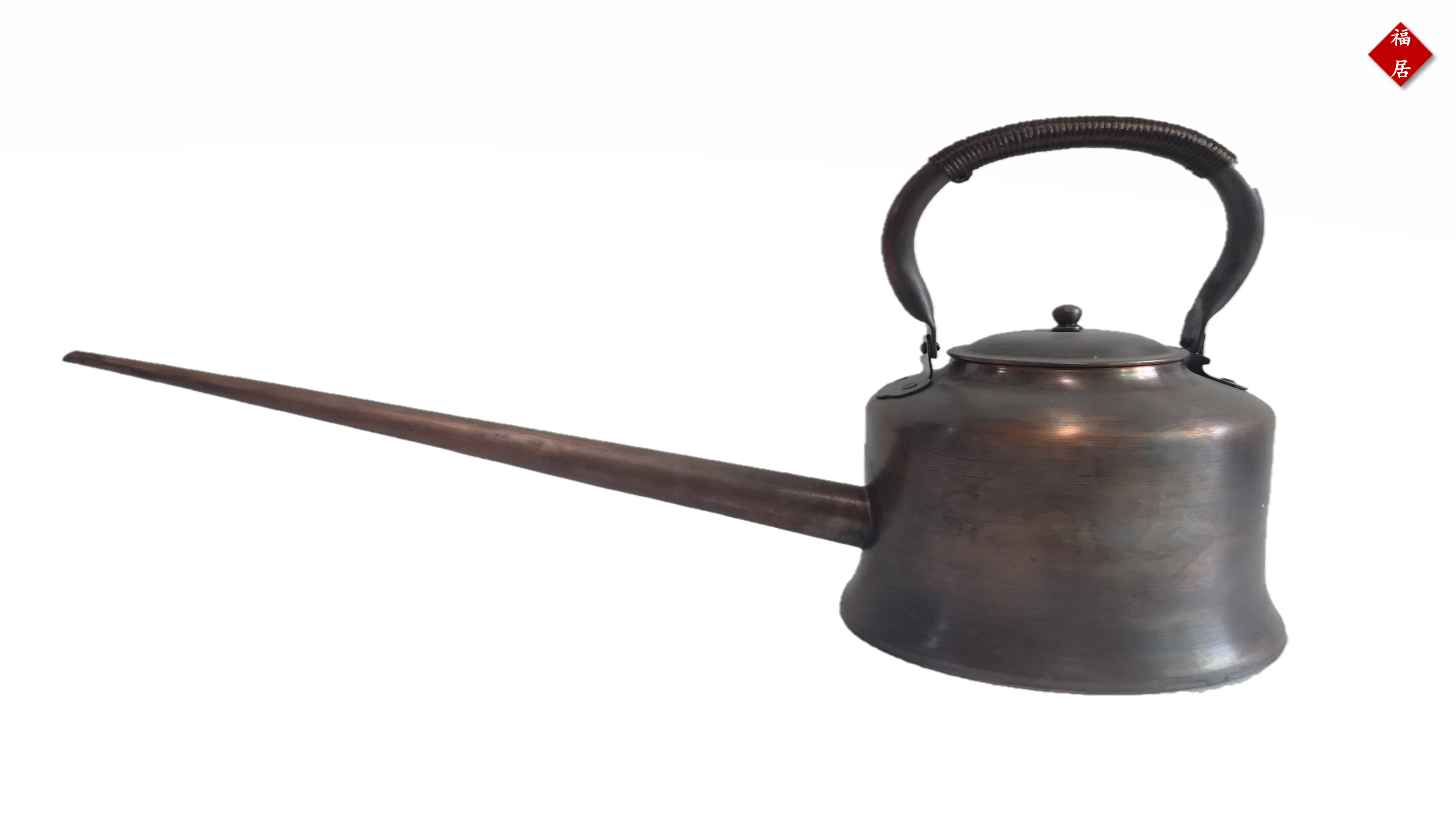 长嘴壶加汤壶纯手工铜壶长嘴铜壶紫铜黄铜复古道具功夫茶表演壶