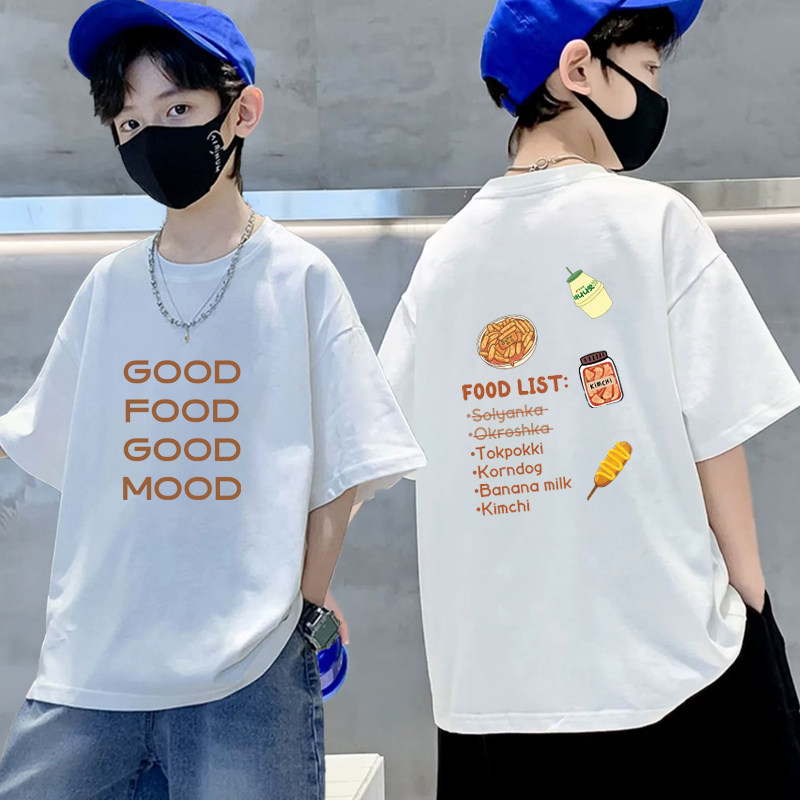 纯棉男童女童短袖T恤夏季新款宽松落肩袖圆领印花上衣儿童夏装潮,童装/婴儿装/亲子装,T恤,淘宝优惠券,粉丝福利购,淘宝优惠卷