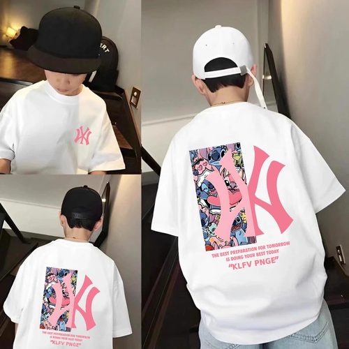 男童夏装2026新款儿童纯棉短袖T