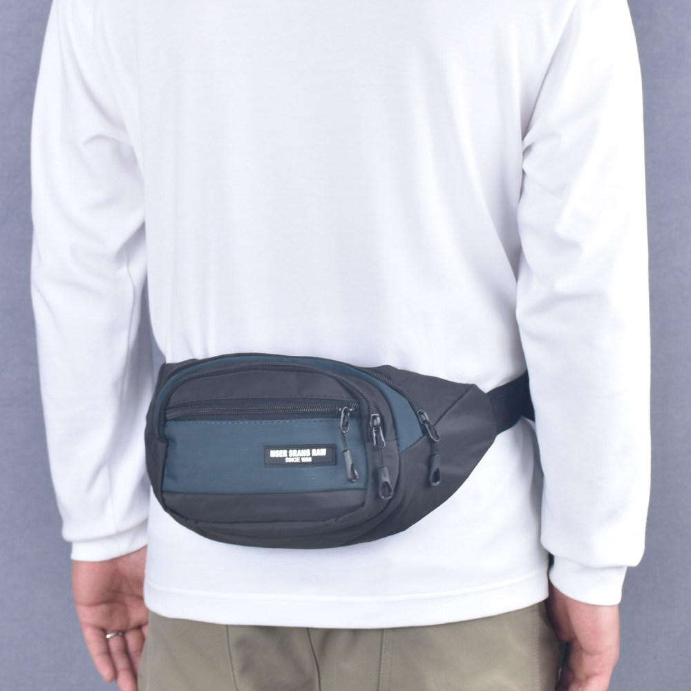 新款男士腰包牛津布多功能户外运动多层手机包防水大容量斜挎小包