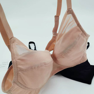 2025新款 大胸显小内衣全罩杯薄款 收副乳防下垂无钢圈夏季 胸罩大码