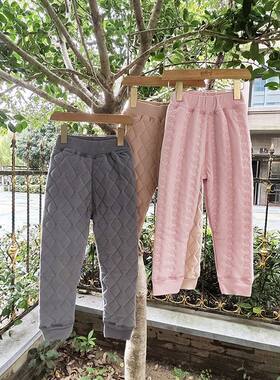 贝哆哈大童校服神器儿童棉裤内穿冬季夹棉加厚女童保暖裤男童裤子