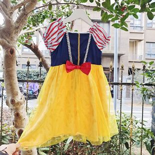 贝哆哈儿童公主裙夏季女童网纱连衣裙演出服仙气舞会长裙微瑕疵