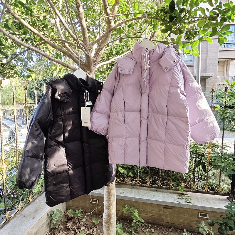 贝哆哈90白鸭绒男童女童韩版保暖儿童羽绒服加厚童装中长款外套