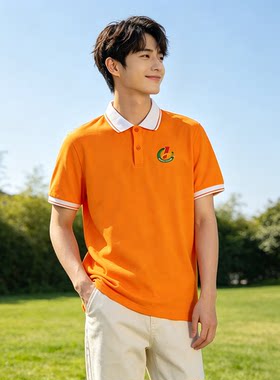 贝哆哈学生校服班服情侣学院风短袖T恤男生女生学生服翻领POLO衫