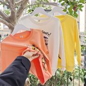 贝哆哈儿童春秋款 中大童休闲上衣 圆领卫衣男童女童卡通印花套头衫