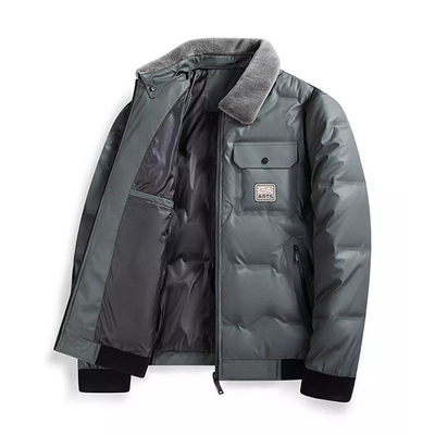 贝哆哈羽绒服男式保暖冬季中年爸爸冬装鸭绒毛领可拆夹克休闲外套