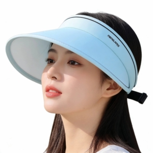 防晒帽女夏季可调节防紫外线遮阳大帽檐太阳骑电动车遮脸uv空顶帽