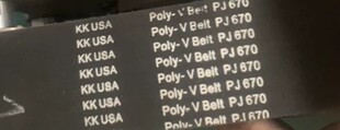 KK USA POLY-V- BELT橡胶多沟带多楔带传动带PJPK825 PK830 PK835