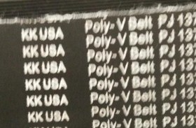 KK USA多沟带齿形带多楔带8PL1620 PL1406 12PL1406 1430 1450