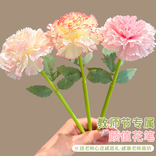教师节送老师康乃馨永生花笔