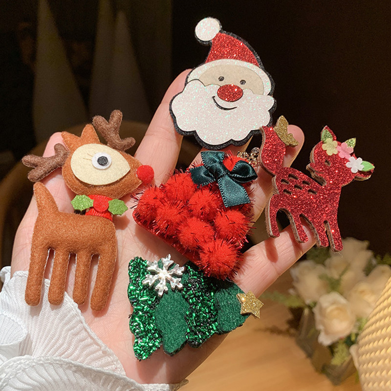 圣诞小鹿胸针可爱卡通别针小礼品包包徽章装扮儿童圣诞节装饰品