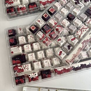 ATK68 前行者 红与黑键帽PBT原厂客制化DIY热升华适配木坨坨 夜魔