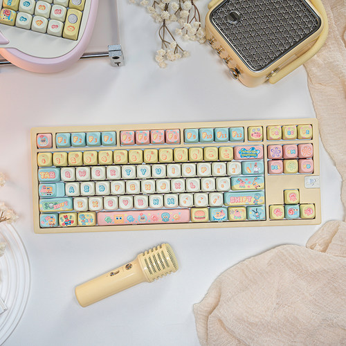 派大星键帽MOA高度五面热升华可爱Q萌高颜值PBT材质适配机械键盘