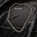 Silver 55cm Steel Cuban Chain