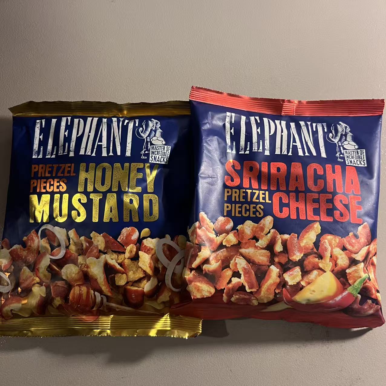 德版罗马尼亚阿乐芬elephant椒盐卷饼片脆饼非油炸面包干125克