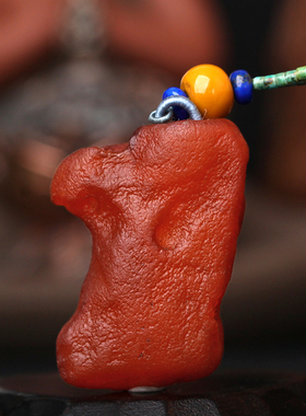 碧雅 波罗的海天然蜜蜡吊坠 原皮琥珀原石原矿项坠挂件送链16.94g