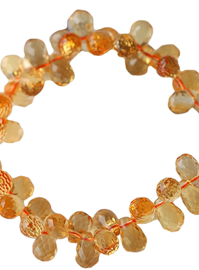 碧雅巴西天然黄水晶蜜橘流星雨