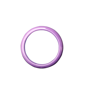 碧雅 紫云母手镯香芋紫色手镯精品女款58mm60mm圆条石头饰品加宽