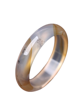 碧雅海洋高冰飘花石头玛瑙手镯