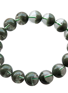 绿幽灵天然异象水晶手串