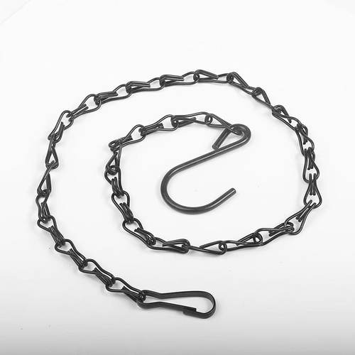 跨境热卖黑色双钩吊链鸟笼挂链花盆铁链子灯饰挂链广告牌挂链条