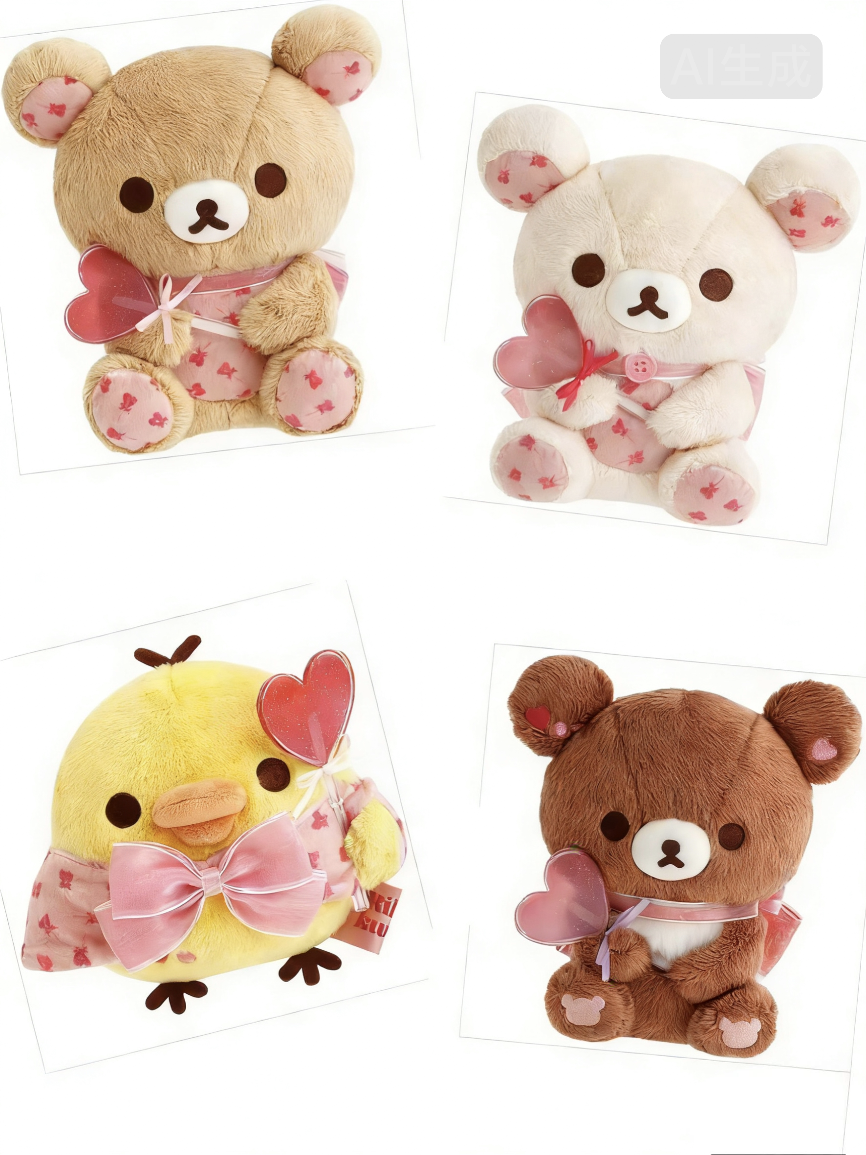 现货日本代购sanx轻松熊rilakkuma松弛熊26年情人节限定公仔玩偶