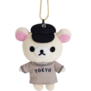 现货日本正品轻松熊松弛熊rilakkuma限定棒球队熊妹ss玩偶挂件