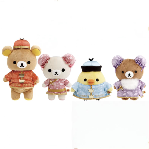 现货日本代购轻松熊松弛熊rilakkuma新年中华街国风唐装公仔玩偶