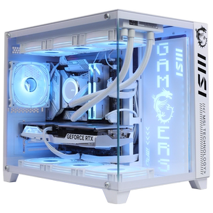 MSI微星白色机箱海景房全家桶电脑DIY主机RTX5060Ti/5070台式机265KF/245KF/i5 14600KF/13600KF打瓦三角洲