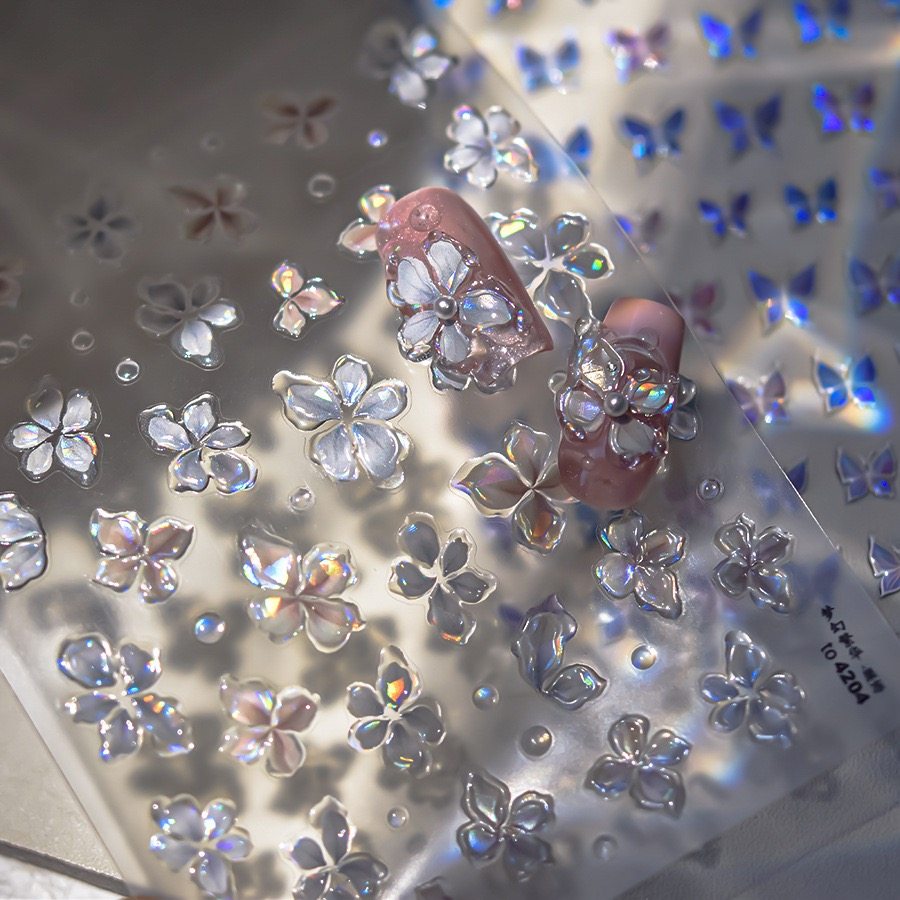 奈希新品 果冻美甲贴纸ins爆款指甲贴梦幻繁华双层立体冰晶花雕花,彩妆/香水/美妆工具,美甲工具,淘宝优惠券,粉丝福利购,淘宝优惠卷