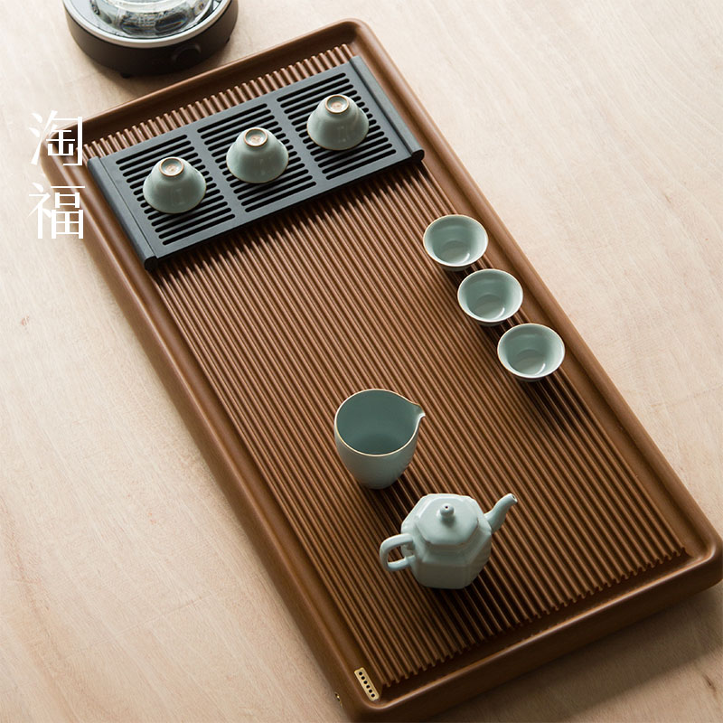 电木茶盘家用德国小茶台茶托盘简约功夫茶具简易干泡台茶海排水式