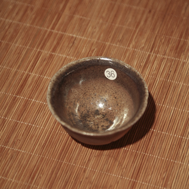 台湾五号窑厂手工古法葵口杯柴烧茶杯功夫茶具品茗杯柴窑小单杯