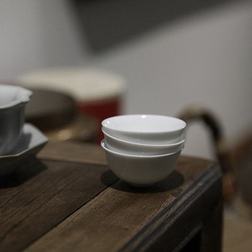 潮汕薄胎茶杯日式陶瓷