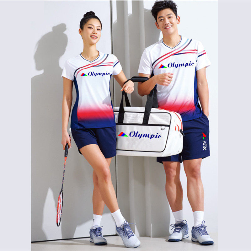 2026春夏新品羽毛球服男女套装韩国速干球衣跑步打球运动定制包邮