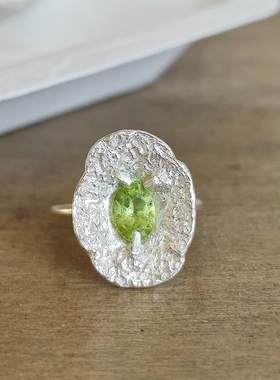 吾喜珠宝纯银戒指手作精致孤品