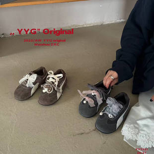 兒童撞色休閑運(yùn)動(dòng)潮流阿甘鞋 YYG 品牌正品 2025新款 百搭德訓(xùn)童鞋